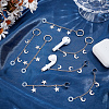 8Pcs 4 Styles Stainless Steel Cuff Earrings EJEW-BM0001-01-4