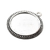 Flat Round Tibetan Style Pendant Cabochon Settings LS-TIBE-C067-01AS-NR-2