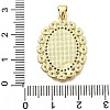 Brass Brass Micro Pave Cubic Zirconia Pendants KK-C087-04G-3