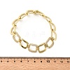 Brass Micro Pave Clear Cubic Zirconia Link Chain Bracelets for Women BJEW-H630-03G-5