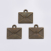 Tibetan Style Alloy Mail Charms LS-EA10712Y-AB-1