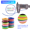 30 Bundles 30 Colors 3D Printing Pen Filament DIY-WH0021-40-2
