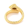 Teardrop Brass Micro Pave Clear Cubic Zirconia Open Cuff Rings RJEW-U009-06G-3