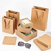 6Pcs 6 Style Rectangle Kraft Paper Bag with Handle CON-BC0002-39-5