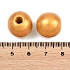 Spray Painted Wood European Beads WOOD-G029-08B-3