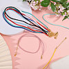 9Pcs 9 Colors Nylon Braided Cord Necklace Making NJEW-PH01639-5