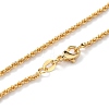 Brass Rope Chain Necklaces X-NJEW-I247-06G-3