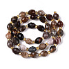 Natural Petrified Wood Beads Strands G-N342-35-8x6-07-3