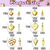 180Pcs 6 Styles CCB Plastic Pendants CCB-YW0001-79-2