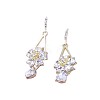 Zinc Alloy Crystal Rhinestone Dangle Earrings FS-WGC114E-01-5