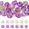 20Pcs 2 Colors Resin UV Reactive Beads RESI-TA0005-68-1