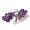 Natural Amethyst Pendants G-G854-01P-07-3