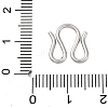 304 Stainless Steel S-Hook Clasps STAS-Z048-06P-03-3