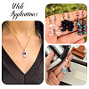24Pcs 12 Styles Mixed Gemstone Chip Pendants PALLOY-TAC0166-8