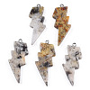 Natural Crackle Agate Pendants G-N332-53-A15-2