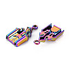 Rainbow Color Alloy Pendants PALLOY-S180-288-NR-3