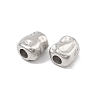 Hammered 304 Stainless Steel Beads STAS-B127-01P-07-2