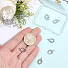 8Pcs Brass Spring Gate Rings KK-BBC0028-43P-3