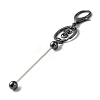 Alloy Bar Beadable Keychain for Jewelry Making DIY Crafts X-KEYC-A011-01B-2