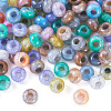 Transparent Crackle Acrylic Beads CACR-TAC0003-10