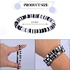 10Pcs 10 Style Polymer Clay Heishi Surfer Stretch Bracelets Set BJEW-SW00116-2
