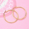 Ion Plating(IP) 304 Stainless Steel Hoop Earrings LS-EJEW-N0016-11G-F-2