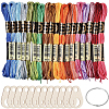 18 Skeins 6-Ply Polyester Embroidery Floss OCOR-CY0002-76-1