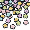 50Pcs 5 Colors Sakura Opaque Resin Cabochons CRES-TA0001-74-3