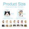 28Pcs 14 Style Printed Alloy Pendants FIND-BG0001-04-4