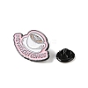 Black Zinc Alloy Brooches JEWB-E037-03EB-02-3