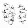 Ring Tibetan Style Alloy Toggle Clasps X-A1011Y-1