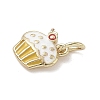 Brass Enamel Charms KK-K368-17G-01-2