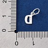 925 Sterling Silver Letter Charms LS-STER-C012-01S-D-3