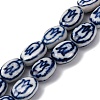 Handmade Blue and White Porcelain Beads PORC-I027-17B-1