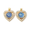 Real 18K Gold Plated Brass Pendants KK-L209-005G-01-4