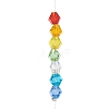 Star Iron Colorful Chandelier Decor Hanging Prism Ornaments HJEW-P012-01G-5