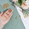 12Pcs Rack Plating Brass Chain Bracelet Making MAK-ME0001-07G-3