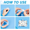 50Pcs Plastic Self-adhesion Photo Paper Craft Clips AJEW-GA0009-88-3