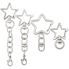 20Pcs 4 Styles Zinc Alloy Swivel Clasps FIND-SP0004-21-7
