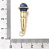 Brass Enamel Pendants X1-KK-Z125-14G-05-3