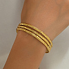 Stainless Steel Triple Layer Cuff Bangles RJ3221-3-2