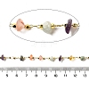 Handmade Natural & Synthetic Mixed Stone Chip Beaded Chains CHC-F020-10G-04-2