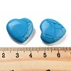 Heart Synthetic Turquoise  Worry Stone G-C134-06A-02-3