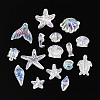 Ocean Theme Transparent Acrylic Beads TACR-T028-69-01F-2