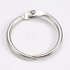 Iron Loose Leaf Book Binder Hinged Rings IFIN-WH0015-01-30mm-1
