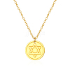 Stylish 304 Stainless Steel Star of David Pendant Necklace for Women's Daily Wear LS-NW9851-1-2