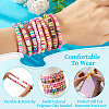 8Pcs Handmade Polymer Clay Heishi Beads Beaded Bracelet Sets BJEW-TAC0030-5
