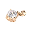 Brass Micro Pave Cubic Zirconia Pendants KK-E795-29KCG-04-2