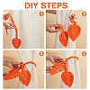 Handmade Macrame Leaf Curtain Tiebacks AJEW-WH0258-856B-3