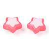 Two Tone Opaque Acrylic Beads SACR-I005-04A-03-2